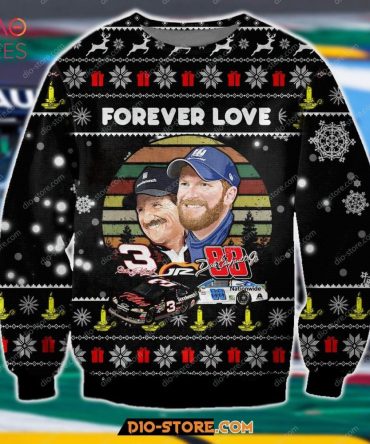 Best Dale Earnhardt Forever Love Ugly Christmas Ugly Christmas Sweater All Over Print