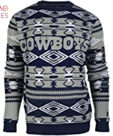 Best Dallas Cowboys Nfl Aztec Print Ugly Crew Neck Ugly Christmas Sweater