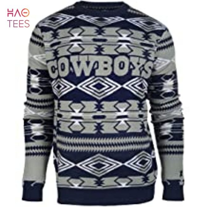 Best Dallas Cowboys Nfl Aztec Print Ugly Crew Neck Ugly Christmas Sweater