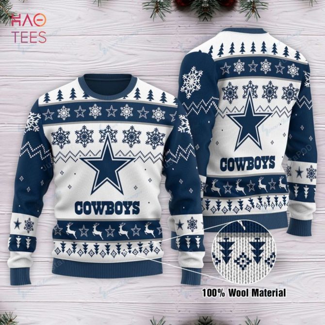 Best Dallas Cowboys Ugly Christmas Ugly Christmas Sweater All Over Print Sweatshirt Ugly - Image 10