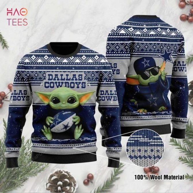 Best Dallas Cowboys Ugly Christmas Ugly Christmas Sweater All Over Print Sweatshirt Ugly - Image 15