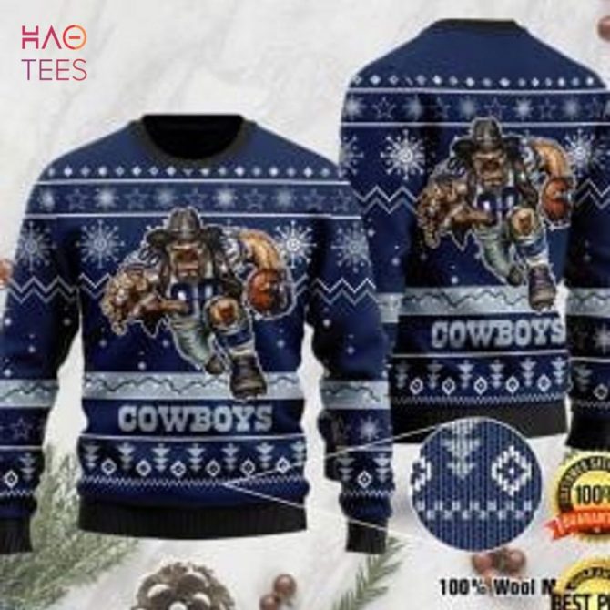 Best Dallas Cowboys Ugly Christmas Ugly Christmas Sweater All Over Print Sweatshirt Ugly - Image 20