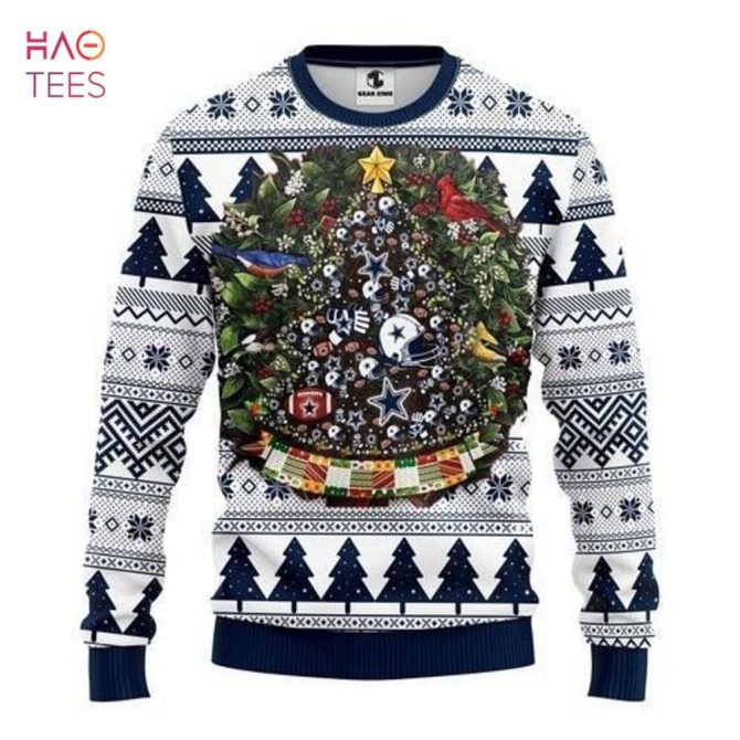 Best Dallas Cowboys Ugly Christmas Ugly Christmas Sweater All Over Print Sweatshirt Ugly - Image 22