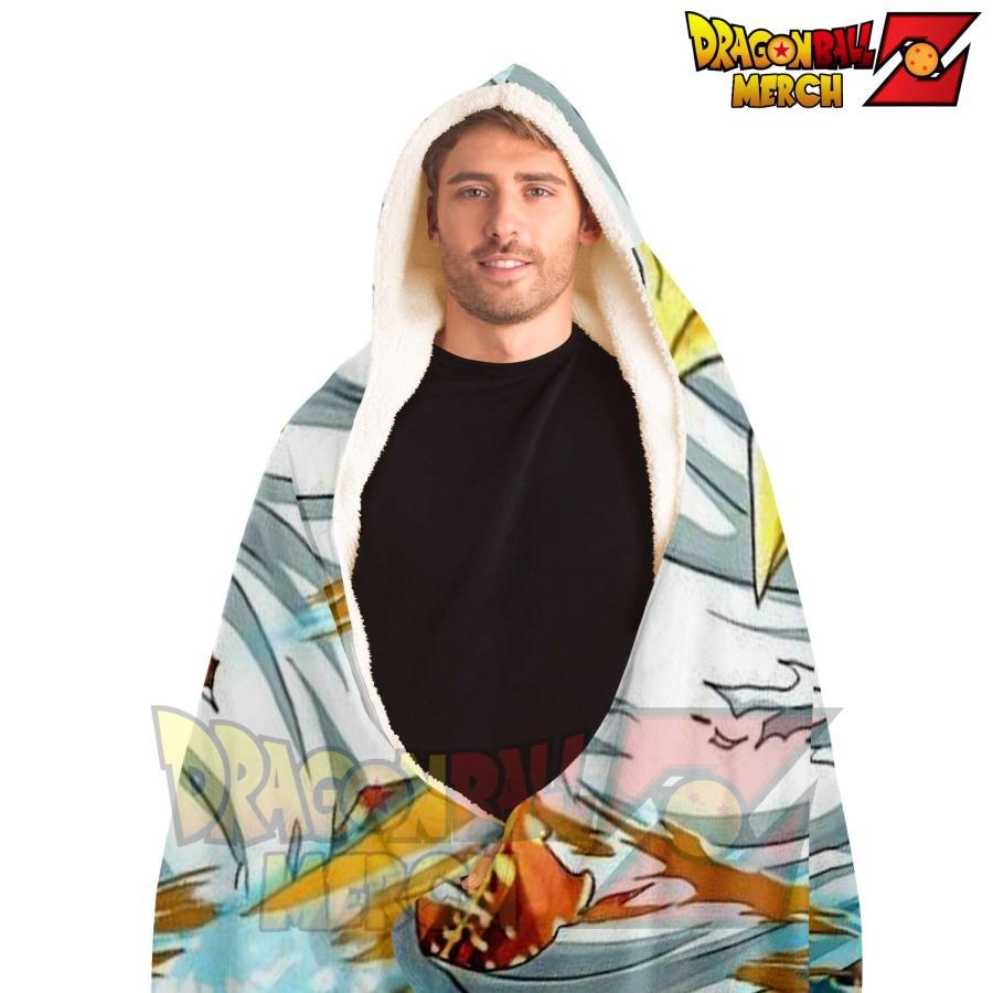 Dragon Ball Z Gohan Super Saiyan Lv.2 Hooded Blanket - Image 2