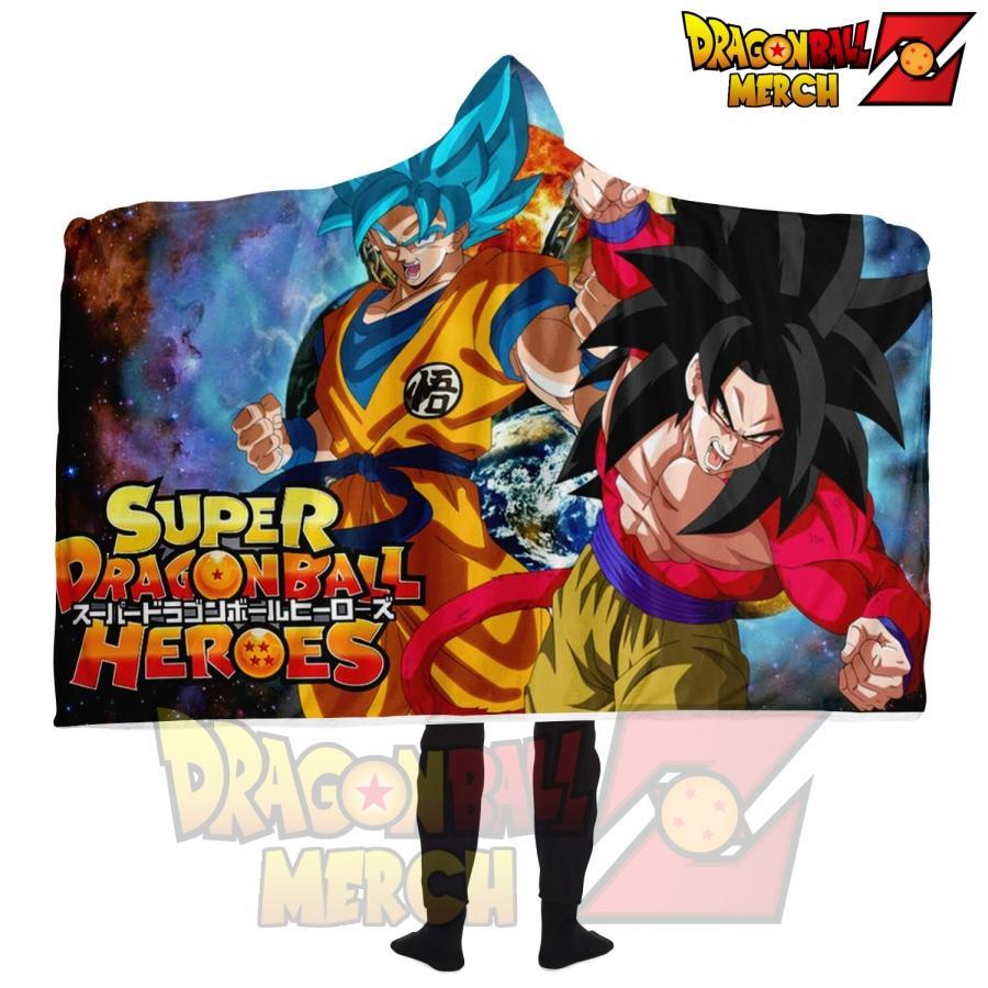 Super Dragpn Ball Heroes Goku 3D Hooded Blanket