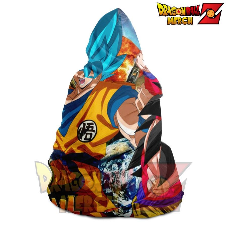 Super Dragpn Ball Heroes Goku 3D Hooded Blanket - Image 4