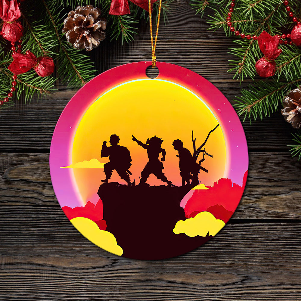 Demon Slayer Kimetsu No Yaiba Moon Night Ceramic Ornament Perfect Gift For Holiday - Image 2