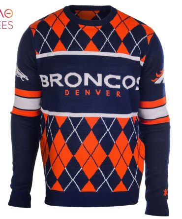 Best Denver Broncos Exclusive Argyle Ugly Christmas Sweater