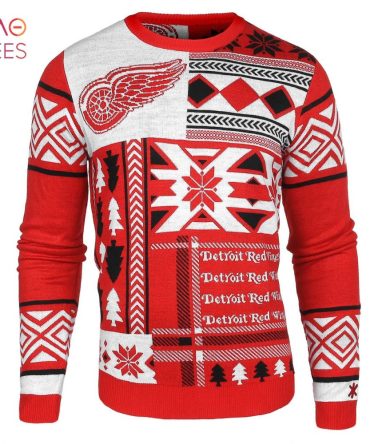 Best Detroit Red Wings Nhl Patches Ugly Christmas Sweater