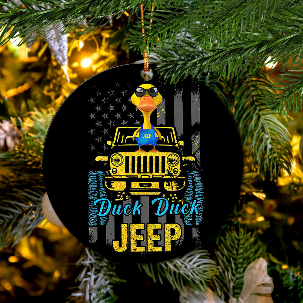 Duck Jeep Ceramic Ornament Perfect Gift For Holiday - Image 3