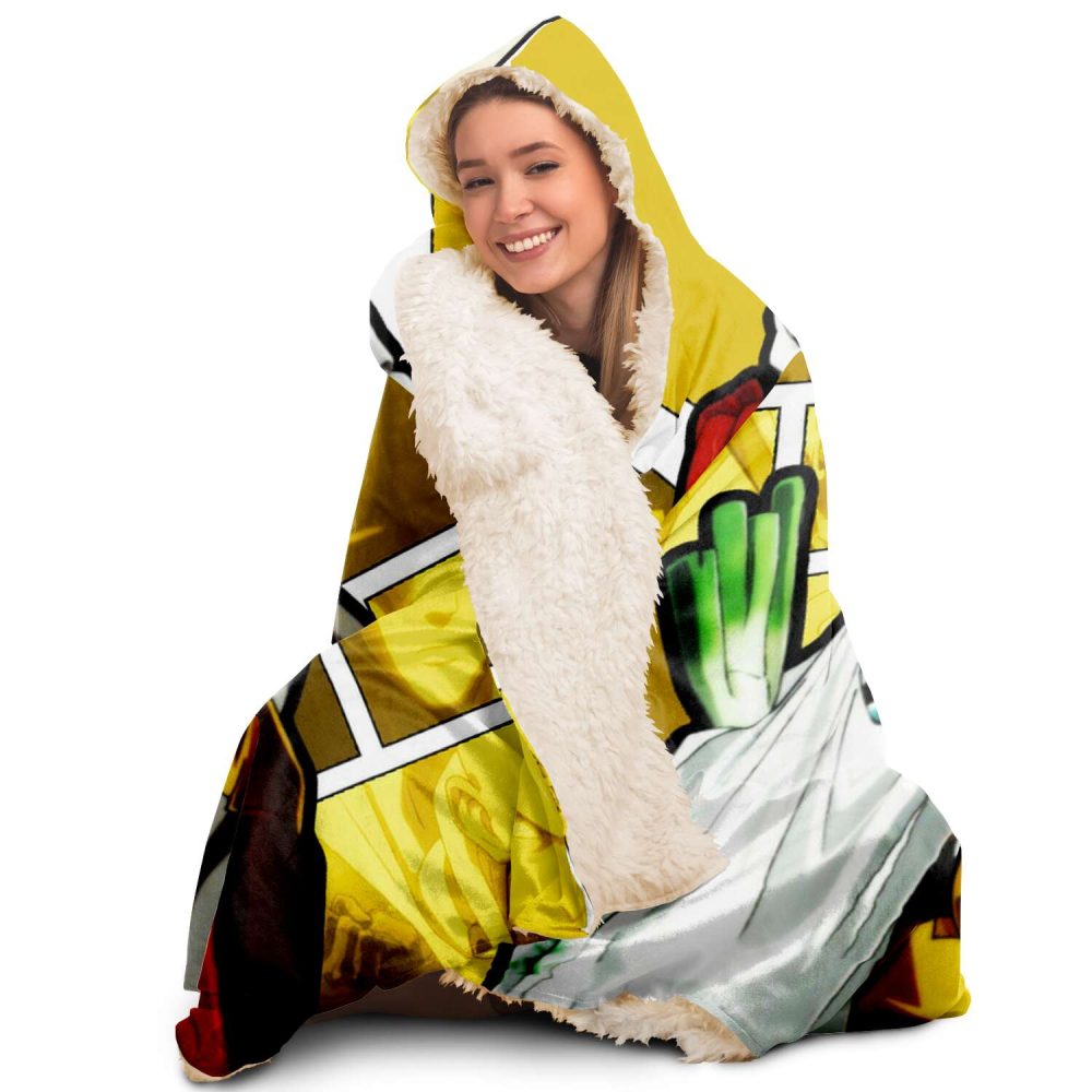 One Punch Man Yellow Hooded Blanket - Image 6