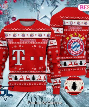 Bayern Munich Christmas Sweater - Festive Holiday Knit For Soccer Fans