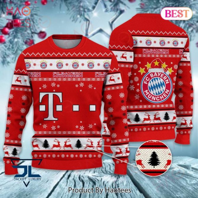 Bayern Munich Christmas Sweater - Festive Holiday Knit For Soccer Fans