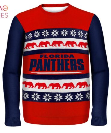Best Florida Panthers Nhl Ugly Christmas Sweater Wordmark