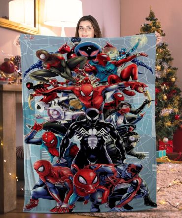 Cozy Spider Hero Fleece Blanket – Ultimate Gift For Marvel Fans