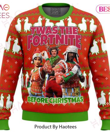 Festive 'Twas The Fortnite Christmas Sweater - Perfect Gamer Gift!