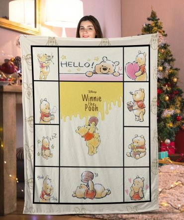 Cozy Disney Winnie The Pooh Blanket – Cute Cartoon Design For Kids & Adults