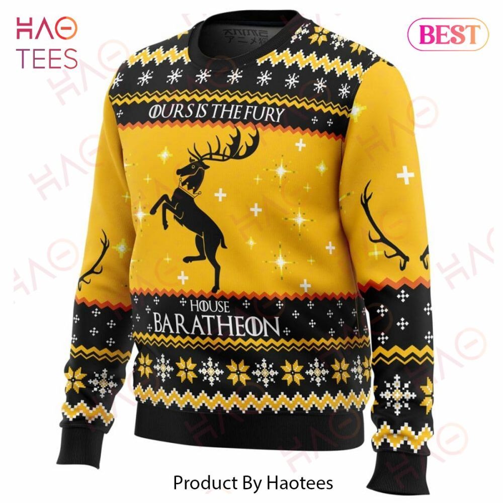 Game Of Thrones House Baratheon Ugly Christmas Ugly Christmas Sweater - Festive Knit For Fans - Image 2