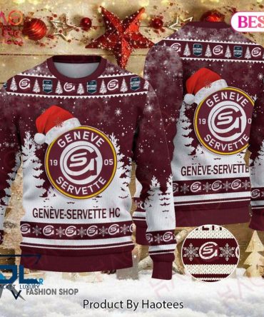 Festive Gen?ve-Servette Hc Christmas Sweater - Cozy Holiday Fan Gear