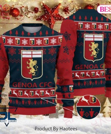 Festive Genoa Cfc Ugly Christmas Ugly Christmas Sweater - Cozy Holiday Gift For Fans