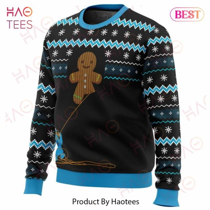Cozy Winter Knit Sweater - Fun Gingerbread & Yarn Design For Holiday Cheer - Image 2
