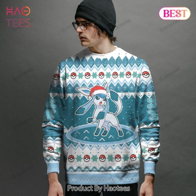 Customizable Ice Fox Ugly Christmas Sweater - Festive Knit With Your Name - Image 2