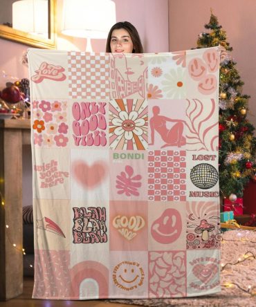 Cozy Retro Vibe Throw Blanket - Perfect Gift For Warmth & Style - 50X60 Inch