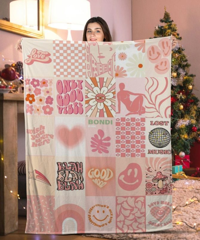 Cozy Retro Vibe Throw Blanket - Perfect Gift For Warmth & Style - 50X60 Inch