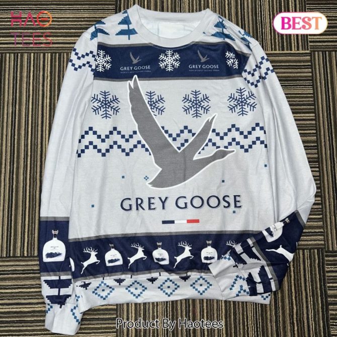 Cozy Grey Goose Sweater - Stylish Winter Design For Ultimate Comfort