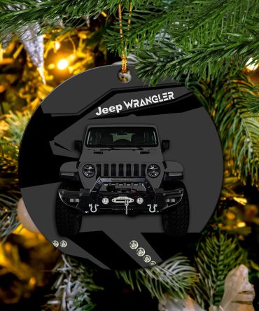 Grey Jeep Ceramic Ornament Perfect Gift For Holiday