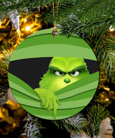 Grinch Hidden Ceramic Ornament Perfect Gift For Holiday