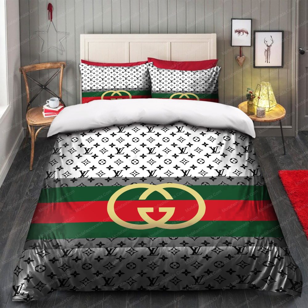 Gucci Louis Vuitton Symbol Bedding Sets - Image 5