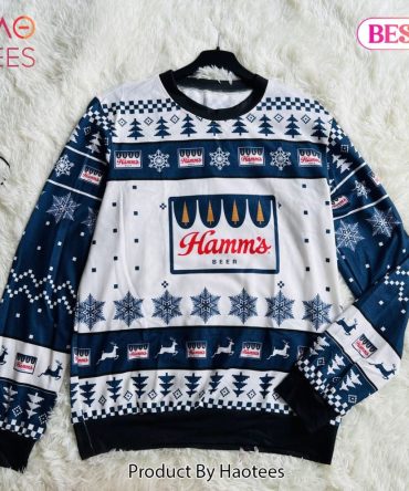 Festive Hamm'S Beer Ugly Christmas Ugly Christmas Sweater - Cozy Winter Fashion For Beer Lovers