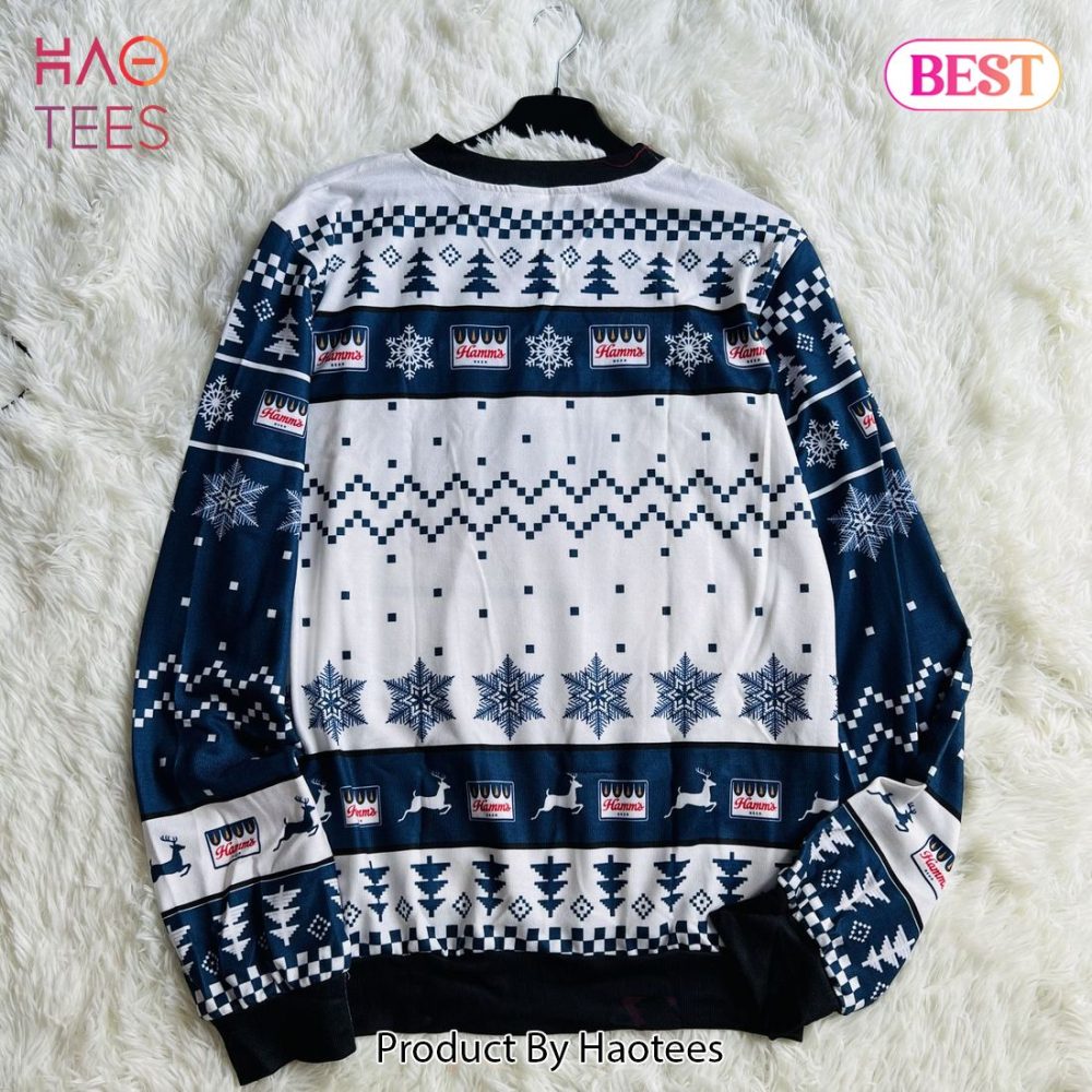 Festive Hamm'S Beer Ugly Christmas Ugly Christmas Sweater - Cozy Winter Fashion For Beer Lovers - Image 2