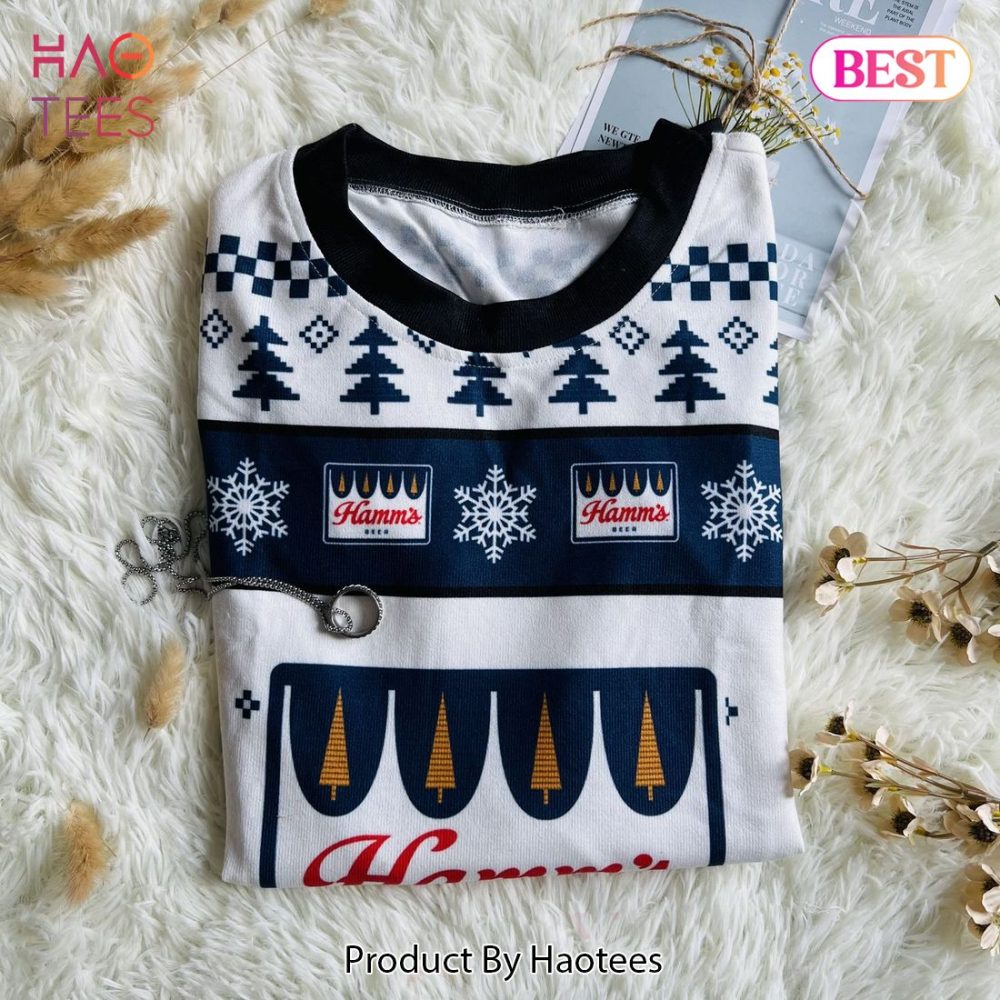 Festive Hamm'S Beer Ugly Christmas Ugly Christmas Sweater - Cozy Winter Fashion For Beer Lovers - Image 3