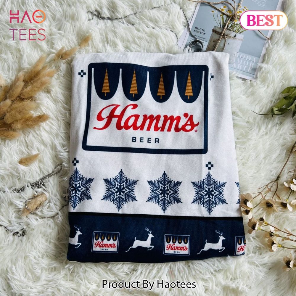Festive Hamm'S Beer Ugly Christmas Ugly Christmas Sweater - Cozy Winter Fashion For Beer Lovers - Image 4