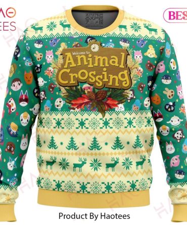 Cozy Animal Crossing Christmas Sweater - Festive Gamer Holiday Pullover By Haotees