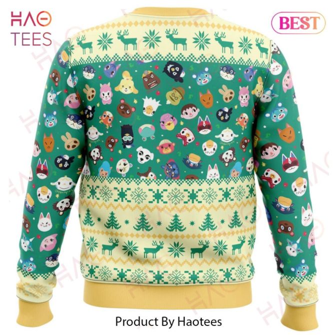 Cozy Animal Crossing Christmas Sweater - Festive Gamer Holiday Pullover By Haotees - Image 3