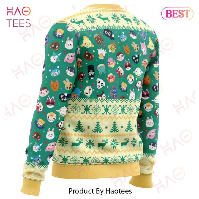 Cozy Animal Crossing Christmas Sweater - Festive Gamer Holiday Pullover By Haotees - Image 4