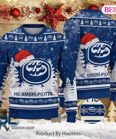 Festive Hc Ambr?-Piotta Christmas Sweater ? Cozy Winter Wonderland Design