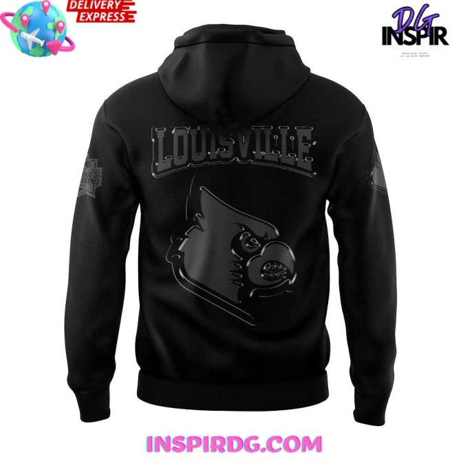 Louisville Cardinals Back In Black 2025 All Over Print Hoodie - Image 3