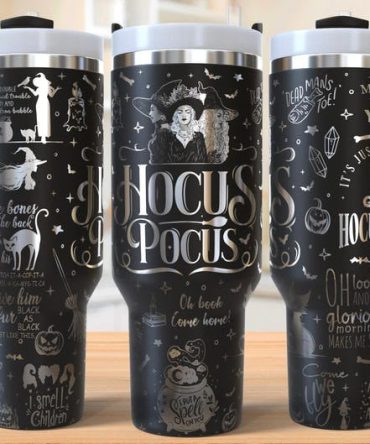 Hocus Pocus Movies Custom Stanley Quencher 40Oz Stainless Steel Tumbler With Handle, Stanley Cup, Tumbler Cup, Best Gift