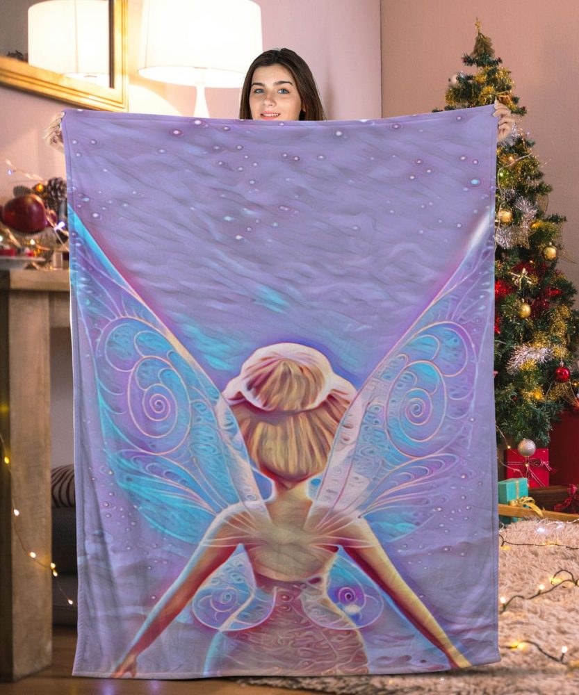 Enchanting Fairy Fleece Blanket - Cozy, Soft & Perfect For Holiday Decor