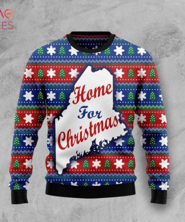 Cozy Christmas Sweater - Festive 'Home For Christmas' Design, Perfect Holiday Gift!