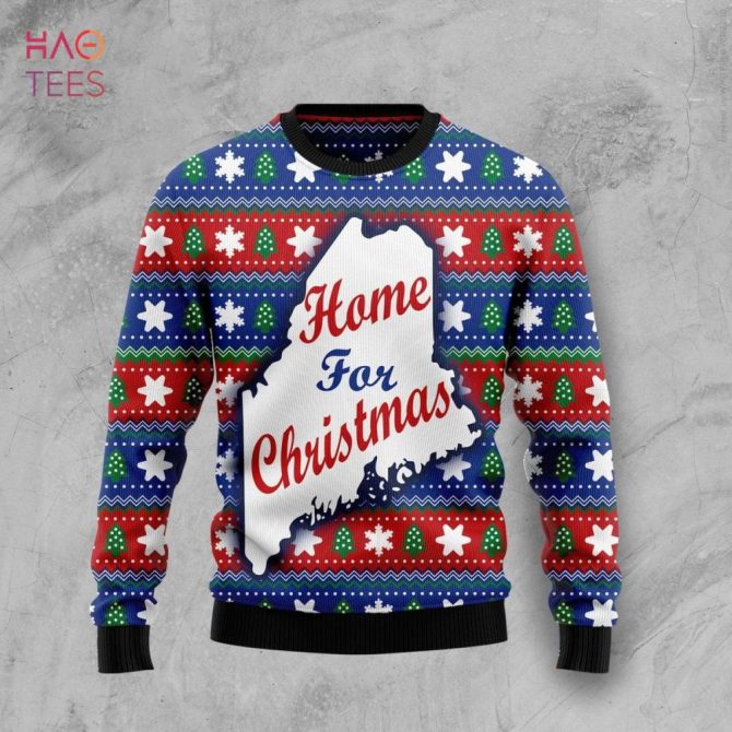 Cozy Christmas Sweater - Festive 'Home For Christmas' Design, Perfect Holiday Gift!