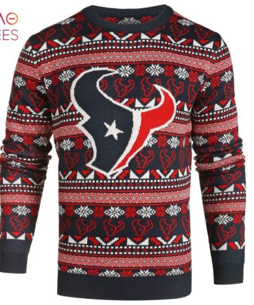 Best Houston Texans Aztec Nfl Ugly Crew Neck Ugly Christmas Sweater By Forever Collectibles