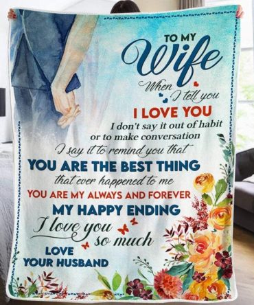 Husband To Wife My Happy Ending Blanket
