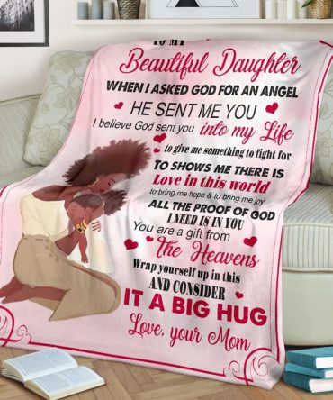 I Asked God For A Best Friend African American Blanket