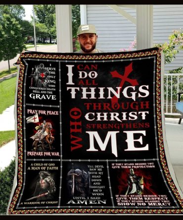 I Can Do All Things Knight Blanket