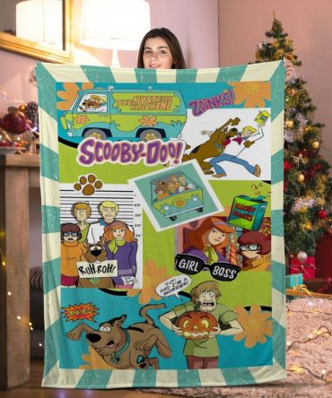 Cozy Up In Style: Scooby-Doo Fleece Blanket – Perfect Gift For Fans & Kids!